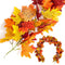 Wedding Decor Thanksgiving Day Wall Hanging Plants Faux Maple Leaf Cane Vine