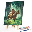Indigenous On Horse Paint By Numbers DIY Frameless Picture On Canvas (X47)