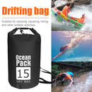 Waterproof Dry Bag Pack Sack Swimming Kayaking River Trekking (15L Black)