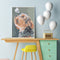 Hand Painted Canvas Art Painting By Number Dog and Butterfly DIY Oil Picture Kit