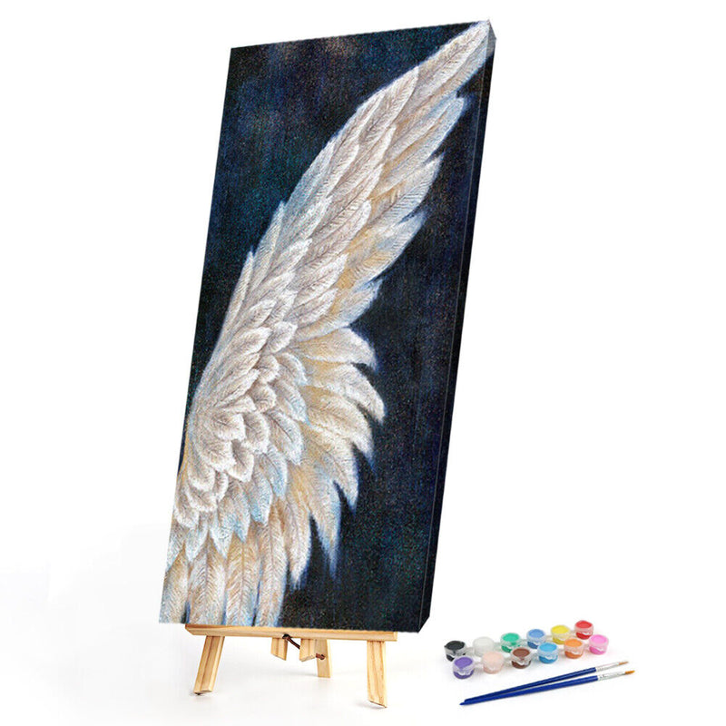 Angel Wing Oil Paint By Numbers Kits Canvas Picture DIY Wall Art Craft Decor