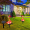 Solar Power LED Pink Bird Lawn Light Outdoor Garden Landscape Lamps (3pcs) Newly
