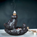 Backflow Incense Burner Ceramic Waterfall Smoke Censer Home Office Decor Newly