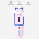 #A USB Rechargeable Fan with Spray Humidifier Humidification for Home Office Sch