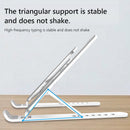 Laptop Support Holder Foldable Notebook Tablet Cooling Stand (White) Newly