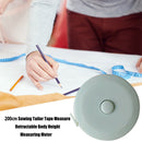 2m Retractable Measure Tape Children Height Size Gauge Measurement Roll Rul