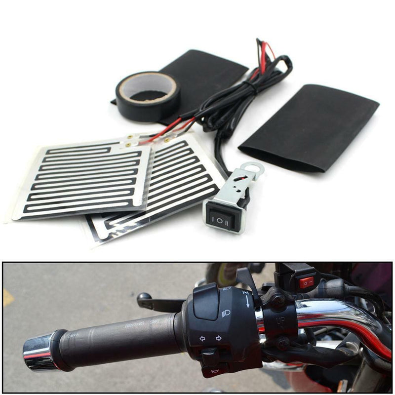 12V Electric Motorcycle Handles Heaters Heated Hand Grips Handlebars Warmers