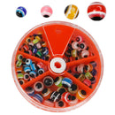 135x 4/5/6/8mm Fish Eye Fishing Beads Colorful Carolina Rigs Fishing Tackle