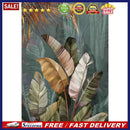 Forest Plantain Leaves Oil Paint By Number Kit DIY Home Decoration Gift Wal