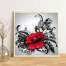 Flower Oil Paint By Numbers DIY Canvas Wall Picture Home Decorations Unframed