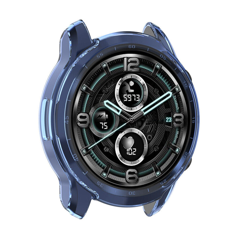 TPU Watch Protective Case for Ticwatch Pro 3/Pro 3 Lite (Transparent Blue)
