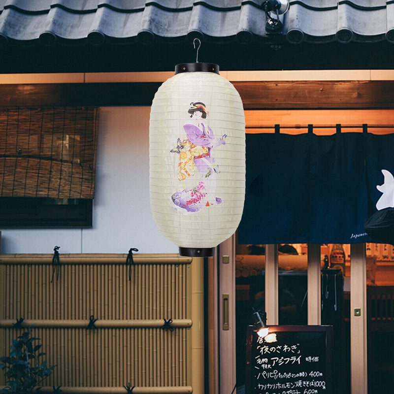 25cm Lantern Cloth Japanese Style Printing Fabric for Bar Pub Decor (D) Newly