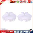 2pcs Silicone Shampoo Scalp Shower Washing Hair Brushes Head Massage Combs