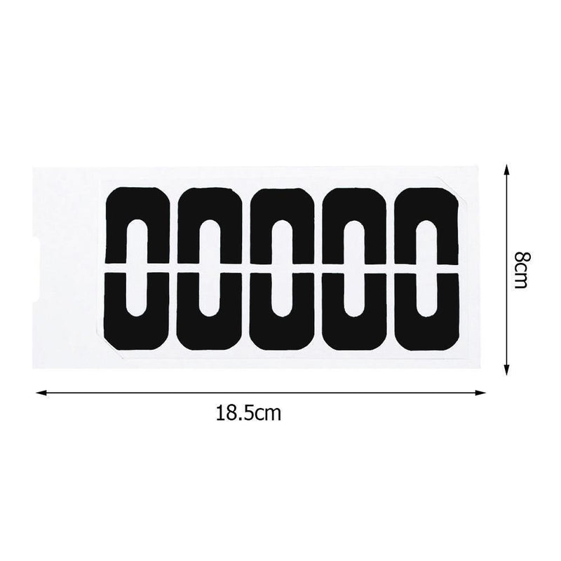 10pcs U-Shaped Nail Stickers Spill-Proof Nail Polish Protector (Black)