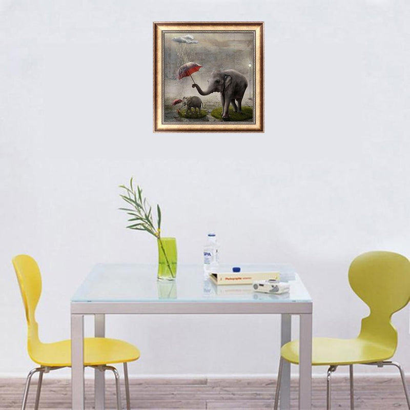 Elephant Painting Embroidery DIY Craft 5D Diamond Mosaic Cross Stitch Kit