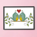 2 Beaches 19x17cm Partial Embroidery Cross Stitch Printed Art Craft Home Decor