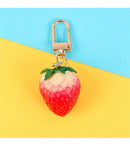 Cute Bells Fruit Shape Love Heart Key Holder Buckle Keyring Strawberry Keychain