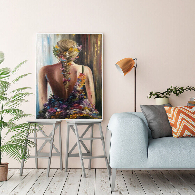 Woman Back Oil Paint By Numbers Kits Canvas Drawing DIY Coloring Pictures