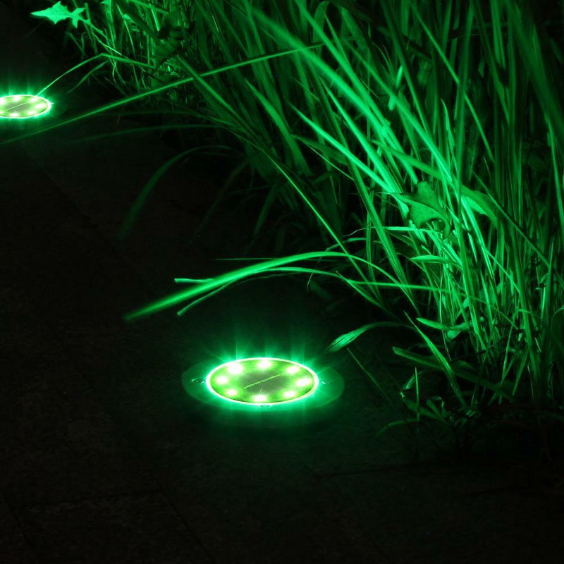 8 LED Garden Solar Power Ground Lights Floor Patio Outdoor Lawn Path Lamp