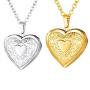 pcs Gift Chain Jewelry Lover Necklace Heart Shaped Photo Picture Locket Pendant
