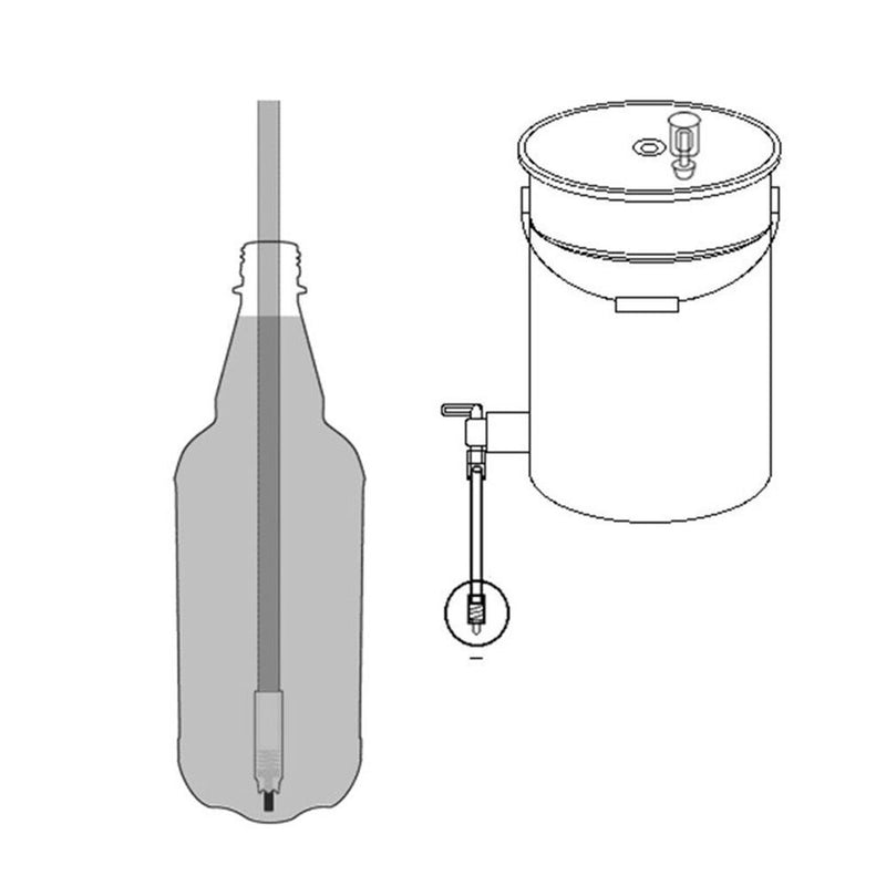 Tools Spring Loaded Filler Bottling Tube Beer Brewing Bottling Shut-off Valve