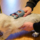 Cat Corner Scratching Rubbing Brush Massage Comb Scratcher Pet Toys (Blue) Newly