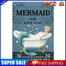 Retro Bathing Mermaid Metal Plate Painting for Bar Pub Tin Plaque Wall Sign