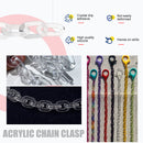 Acrylic Linking Rings 100 Piece Quick Chain Links Connectors DIY Craft Making