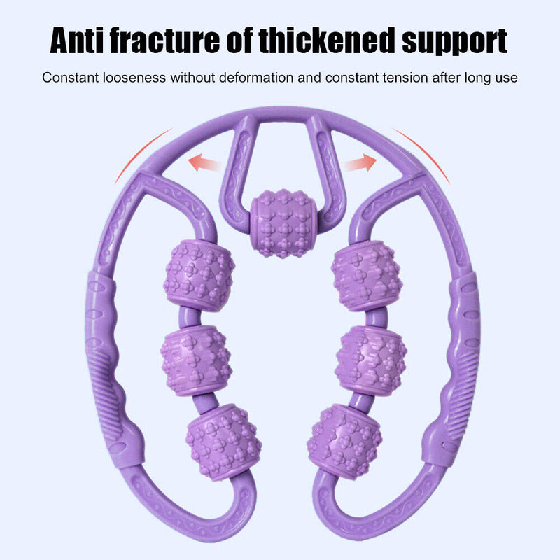 U-shaped Trigger Point Relieve Muscle Massage Roller for Calf Leg Arm Neck Hand