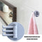 Bathroom Wall Hanging Rotatable 3 Hooks Adhesive Bracket Holder (Grey) Newly