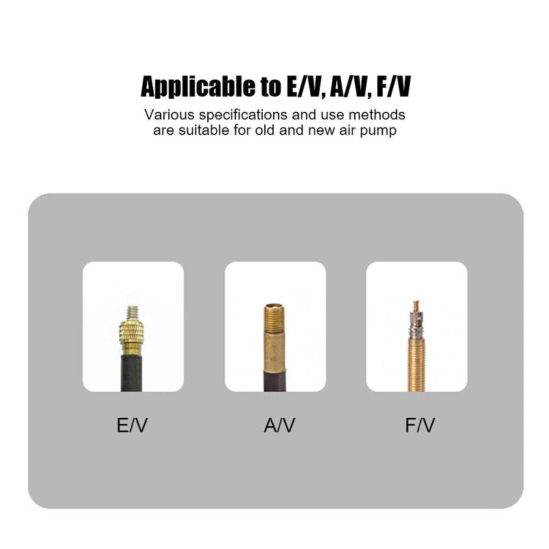 Bicycle Air Pump Nozzle Hose Adapter for Dunlop Schrader Presta Valve Conve