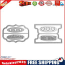 6pcs Birthday Slogan DIY Cutting Dies Stencil Scrapbook Embossing Template