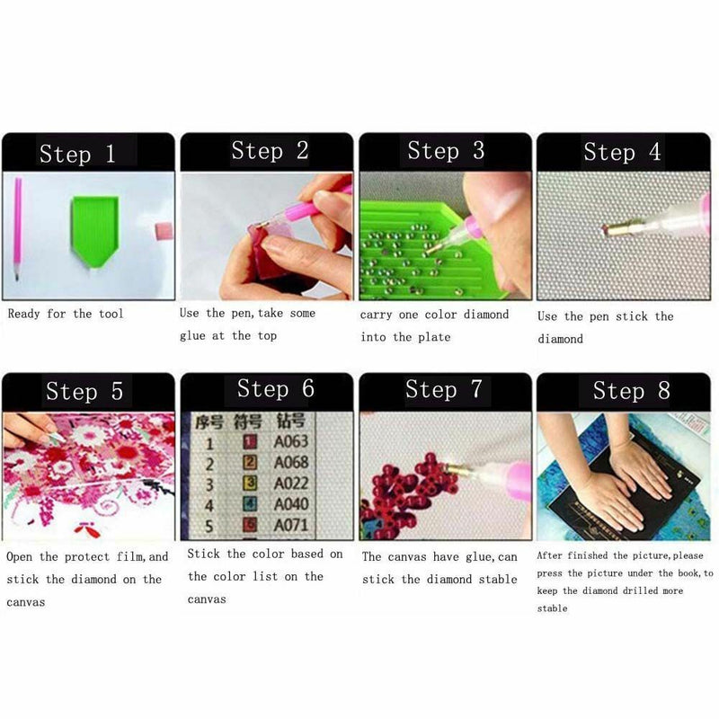 Tiger Handcraft Crystal Rhinestone Part  Drill 5D Diamond Painting Cross Stitch