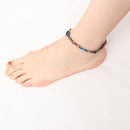 Metabolism Jewelry Gift Magnetic Therapy Anklet for Women Men Hematite Anklet
