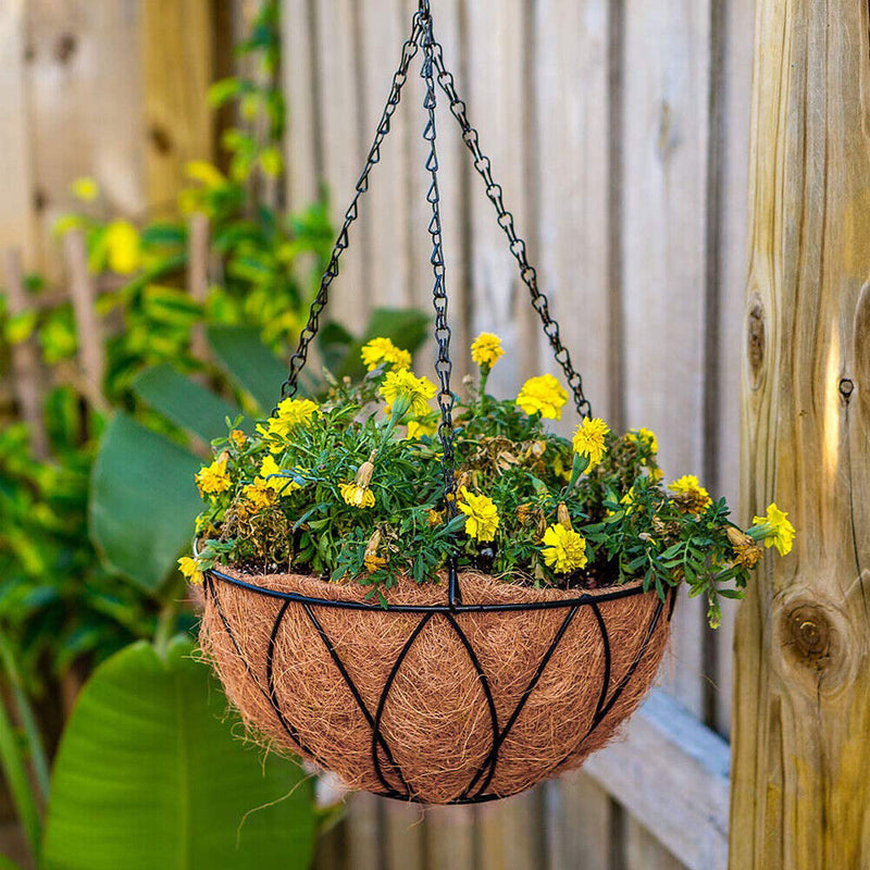 25/30/35cm Hanging Coconut Flower Pot Basketball Liners Garden Planter Palm Cushion