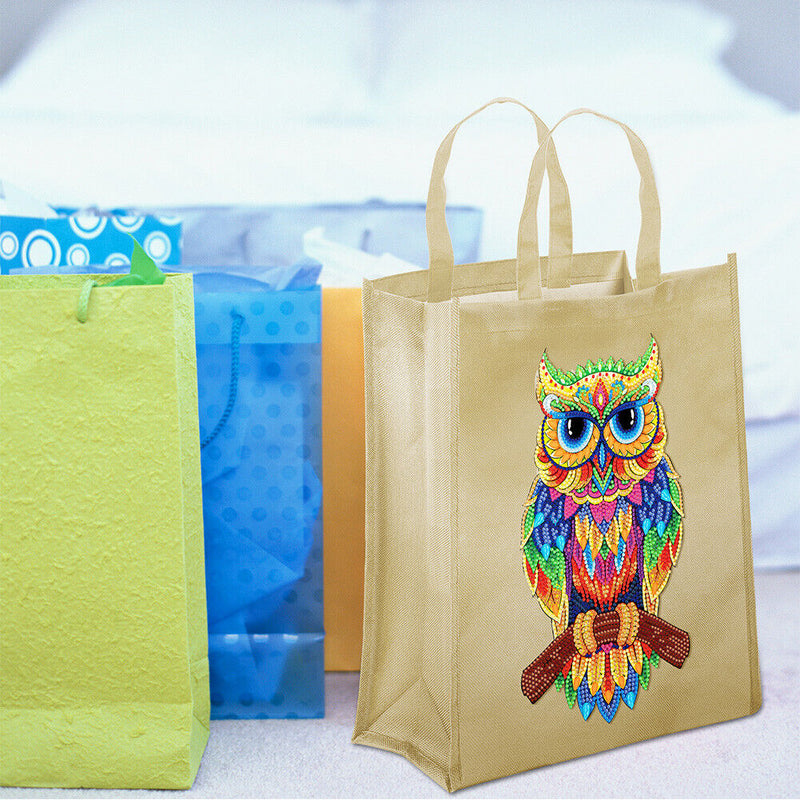 #A 5D Diamond Painting Handbag DIY Canvas Shopping Storage Bag Tote Craft Kit Gi