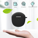 Silicone Case for Realme Buds Air 2 Protective Cover with Carabiner (Black)