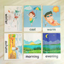 Picture Flash Card 12 pcs/ Set Toddler Kids Educational Cards Counting E2F5