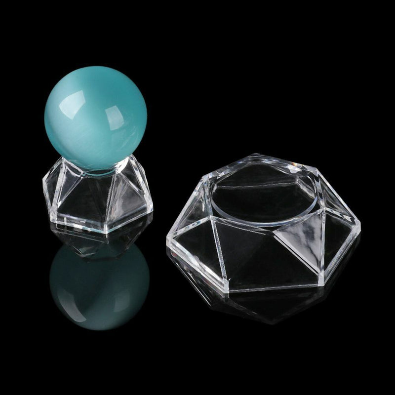 Display Stand Quartz Sphere Holder Transparent Pedestal Crystal Ball Base