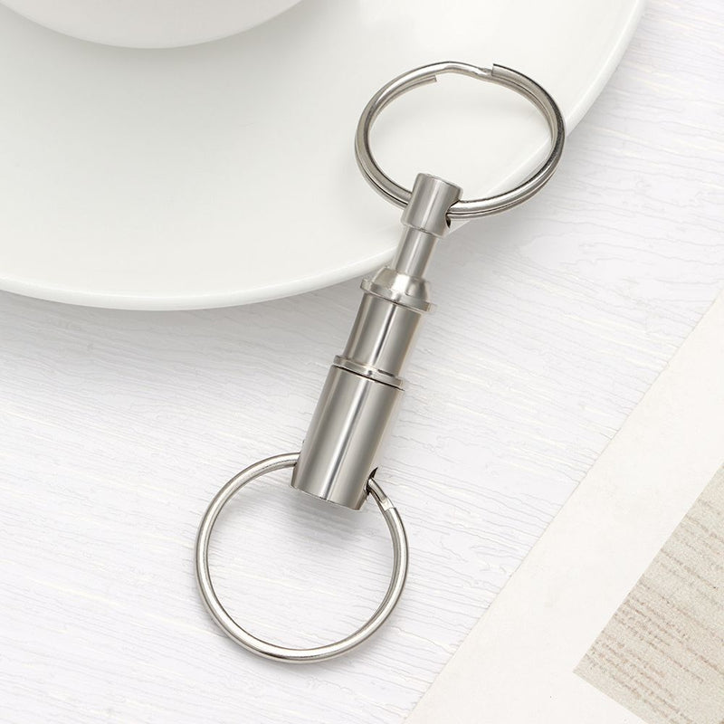 Disassemble Double Ring Key Ring Separate Child-mother Buckle Keychain