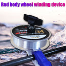 Portable Fishing Line Spooler Rod Winder Spool Line Wrapper (Blue+White) Newly