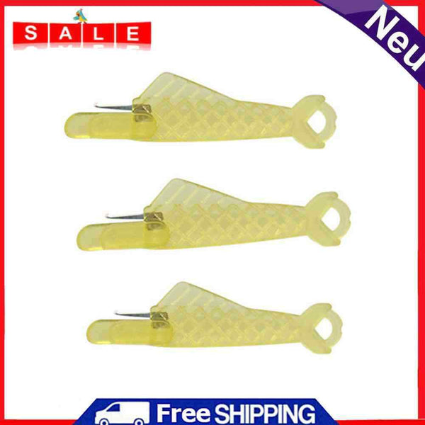 3pcs Fish Type Car Needle Threader Plastic DIY Embroidery Stitch Accessories