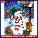 5D DIY Full Round Drill Diamond Paint Snowman Mosaic Rhinestone Drawing Pictu