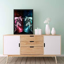 5D DIY Diamond Painting Kit Full Round Drill Confrontation Wolves Mosaic Picture