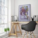 5D DIY Diamond Painted Round Diamond Flower Series E602