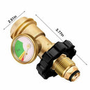 Connector POL Propane Gas Gauge Pressure Gauge Level Indicator Meter Adapter