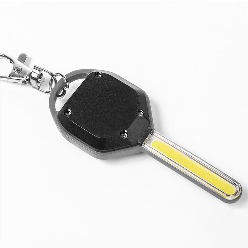 Mini LED Flashlight Portable Key Shaped Emergency Camping Hiking Keychain Tor