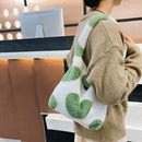 Female Fluffy Fashion Pure Color Coin Wallet Winter Mobile Phone Top-handle Bag