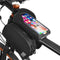 1.5L Touch Screen Bike Front Frame Top Tube Phone Sunshade Double Side Bag