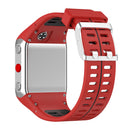Silicone Watch Band for Polar V800 Replacement Wrist Strap (Red Black) Newly